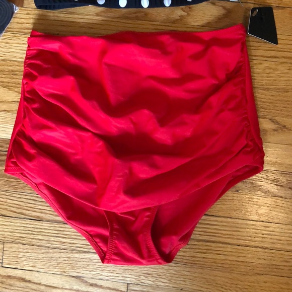 Rockabilly Pin-Up Polka Dot Bikini Bathing Suit - Picture 3 of 5